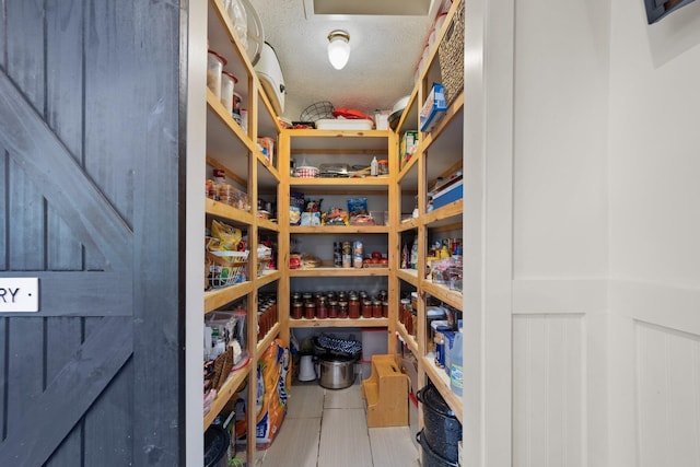 view of pantry