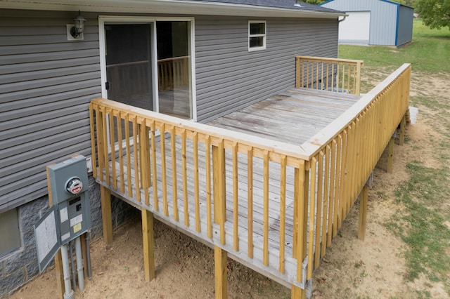 view of wooden terrace