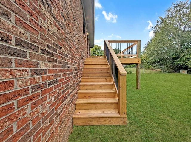 view of stairway