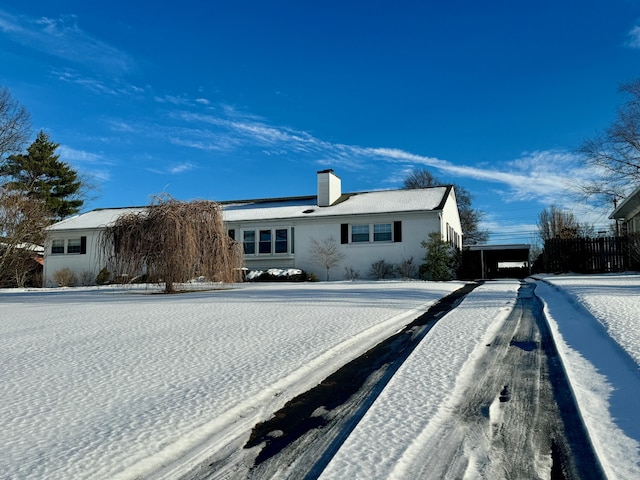 view of front of home