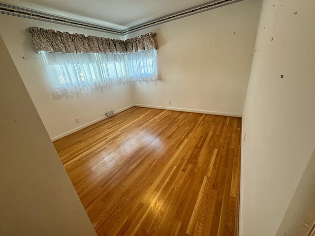 empty room with wood-type flooring