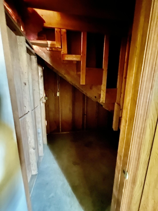 view of basement