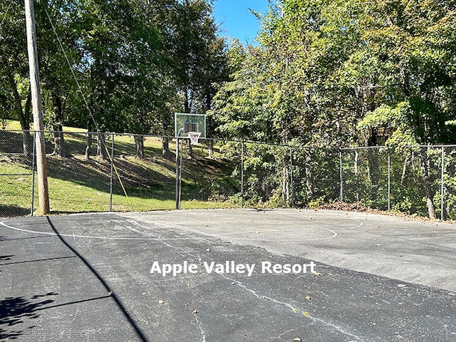 view of basketball court