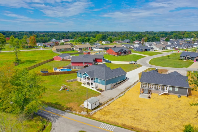 birds eye view of property