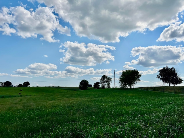 view of landscape featuring a rural view