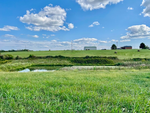 view of nature with a water view and a rural view