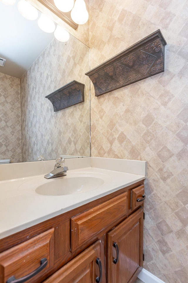 bathroom featuring vanity