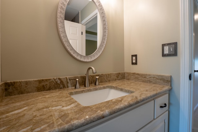 bathroom featuring vanity