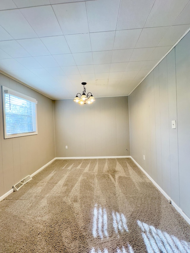 view of carpeted empty room