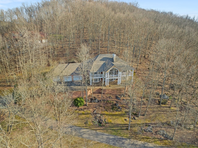 birds eye view of property