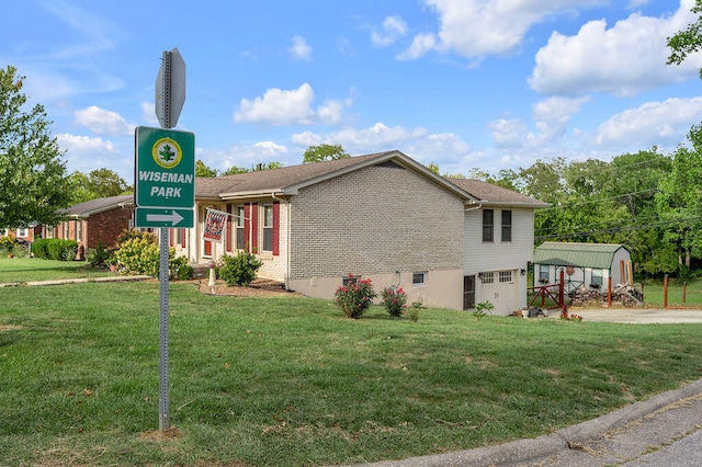 view of property featuring a carport