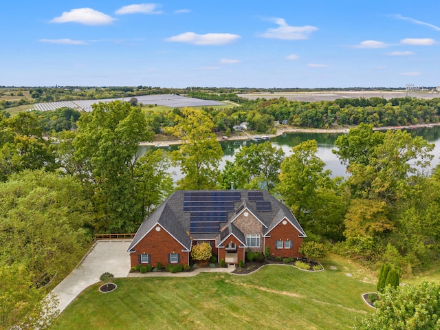 706 Hunter Dr, Lancaster, KY 40444 - bird's eye view featuring a water view