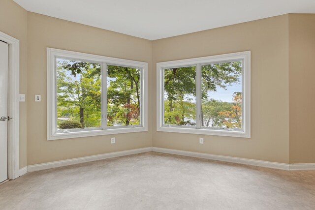 view of carpeted empty room