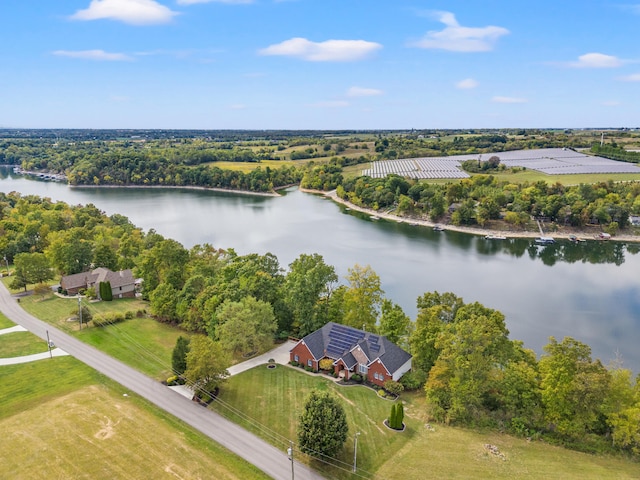 706 Hunter Dr, Lancaster, KY 40444 - bird's eye view with a water view