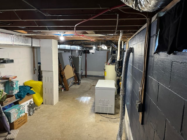 view of basement