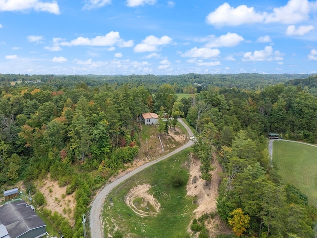 90 Damy Ln, Campton, KY 41301 - aerial view of property and surrounding area with a forest