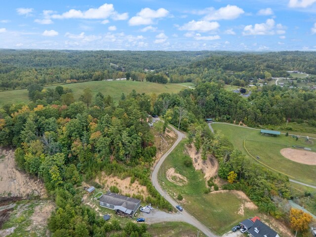 90 Damy Ln, Campton, KY 41301 - aerial view of property's location with a heavily wooded area