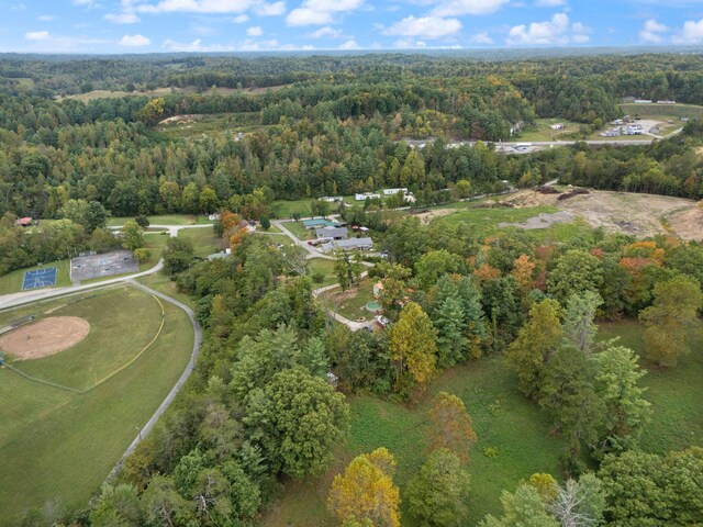 90 Damy Ln, Campton, KY 41301 - aerial view of property and surrounding area featuring a heavily wooded area