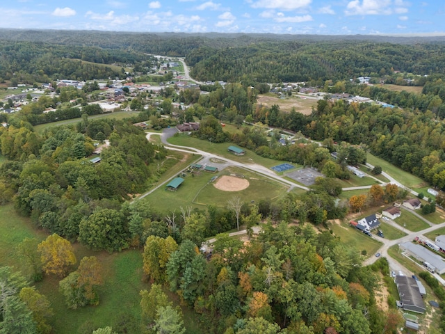 90 Damy Ln, Campton, KY 41301 - aerial view of property and surrounding area featuring a forest