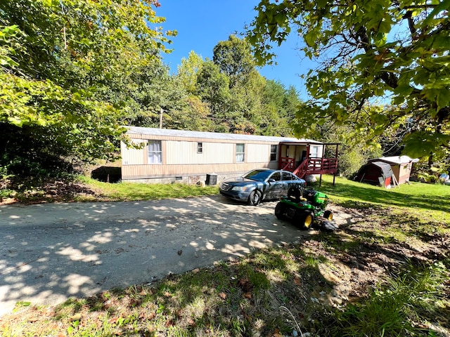 view of manufactured / mobile home