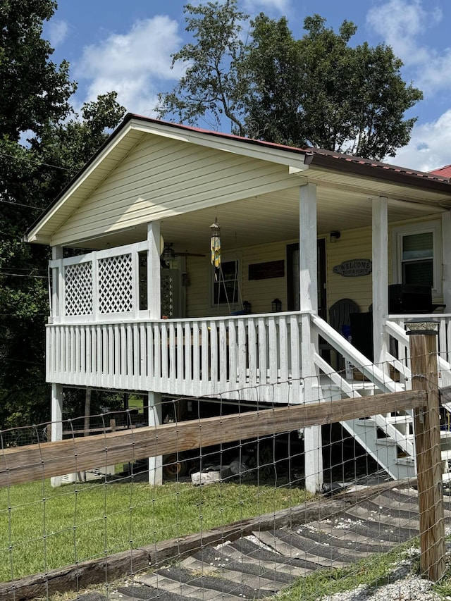 view of front of home