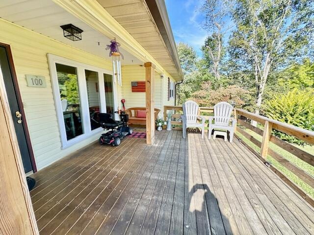 view of wooden terrace