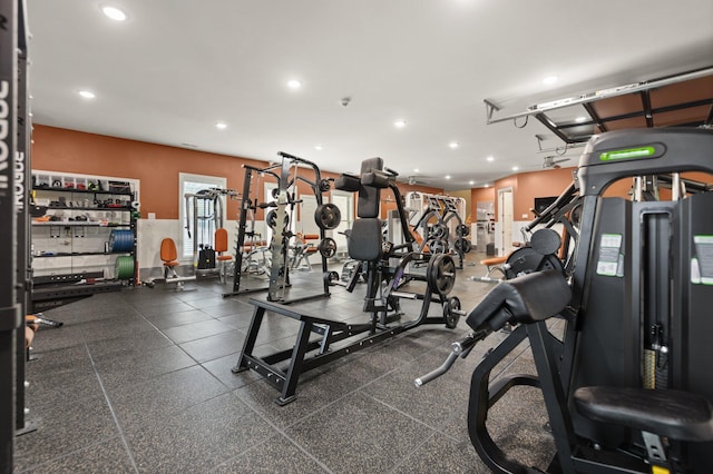 view of exercise room