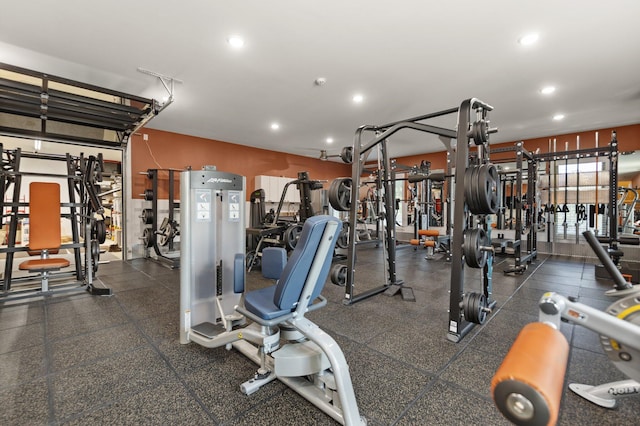 view of exercise room