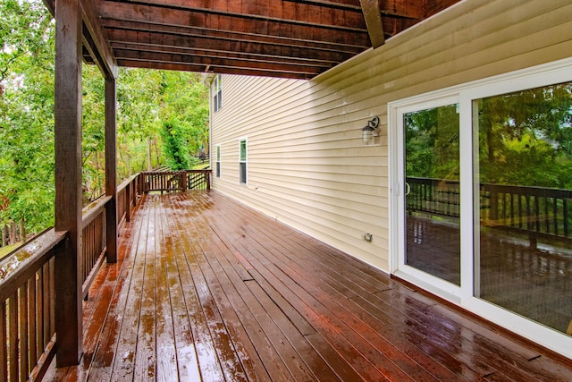 view of wooden terrace