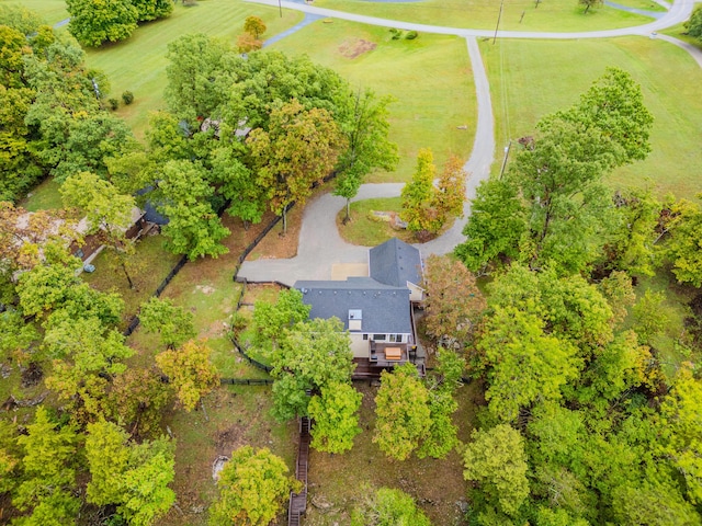 bird's eye view featuring a rural view