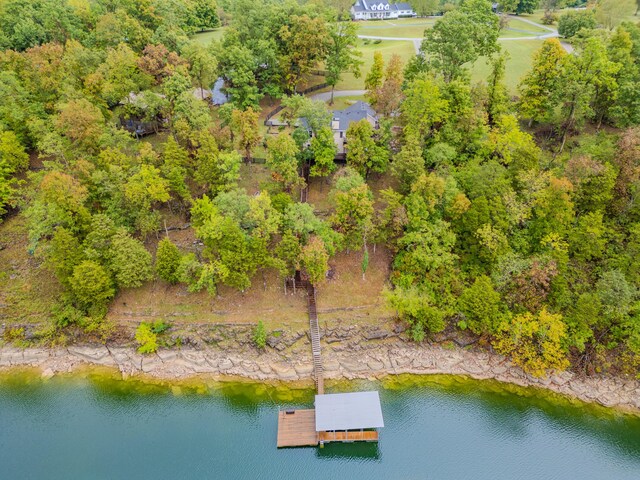 aerial view with a rural view