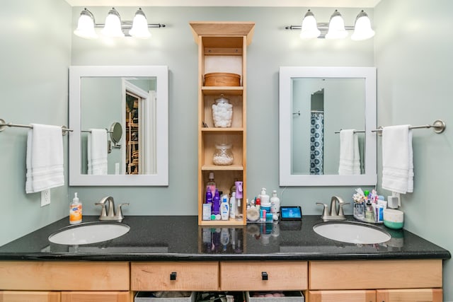 bathroom with vanity