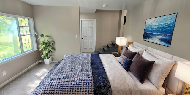 1835 Echo Point Rd, Bronston, KY 42518 - bedroom with baseboards and light carpet