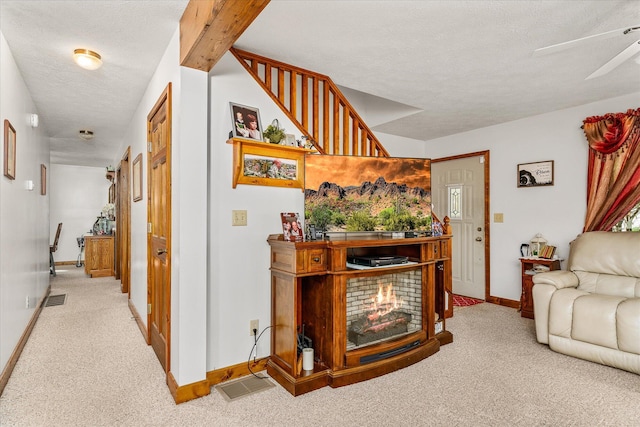 15 Oak Leaf Ln, Albany, KY 42602 - corridor with light carpet and a textured ceiling