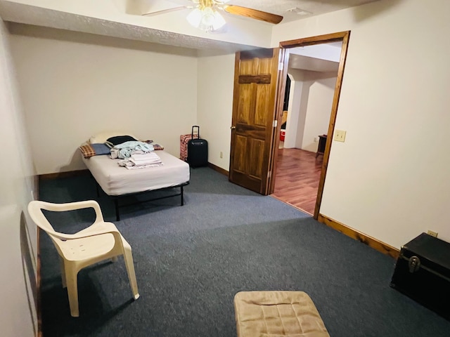 15 Oak Leaf Ln, Albany, KY 42602 - sitting room featuring dark carpet and ceiling fan