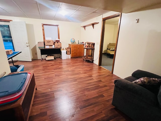 15 Oak Leaf Ln, Albany, KY 42602 - interior space with a paneled ceiling and hardwood / wood-style floors
