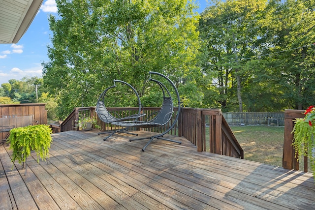 view of wooden terrace