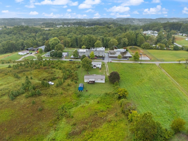 bird's eye view with a rural view