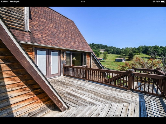 view of deck