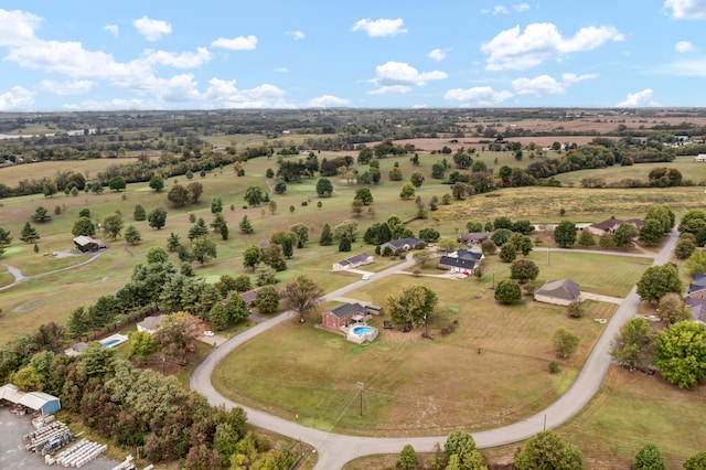 bird's eye view featuring a rural view