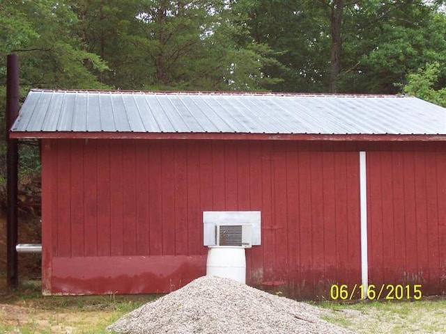 view of shed