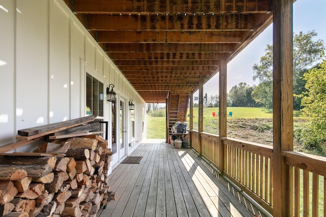 view of wooden terrace