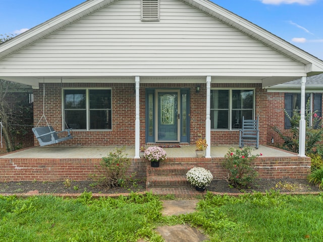 bungalow-style home with covered porch