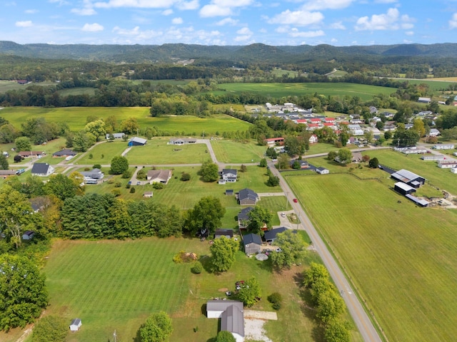 drone / aerial view featuring a rural view