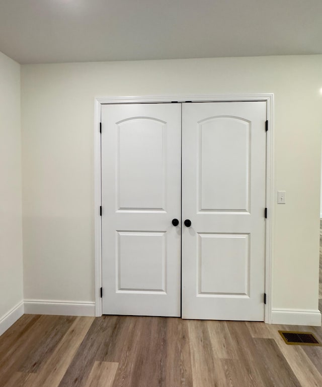 interior space featuring hardwood / wood-style flooring