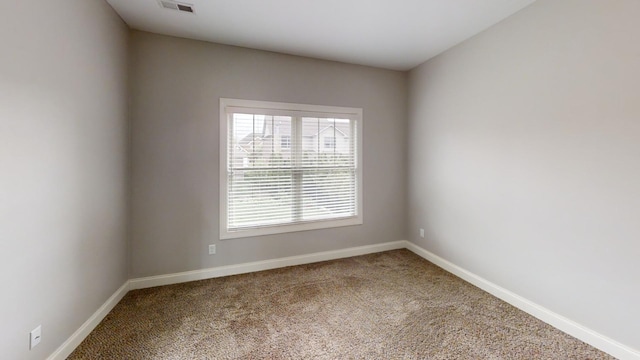 view of carpeted empty room