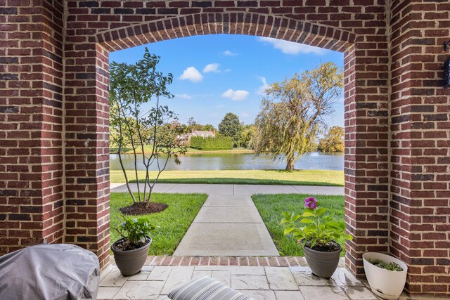 view of water feature