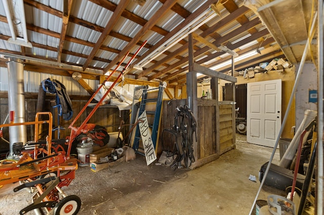 view of horse barn