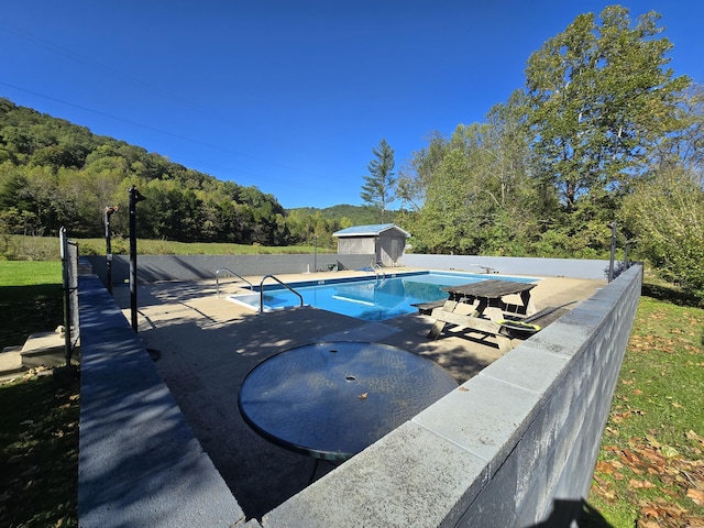163 Eulett Ln, Vanceburg, KY 41179 - view of pool featuring a storage unit and a patio
