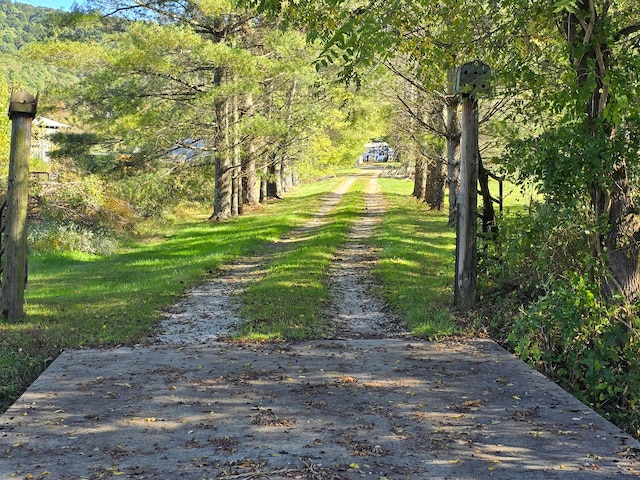 view of road